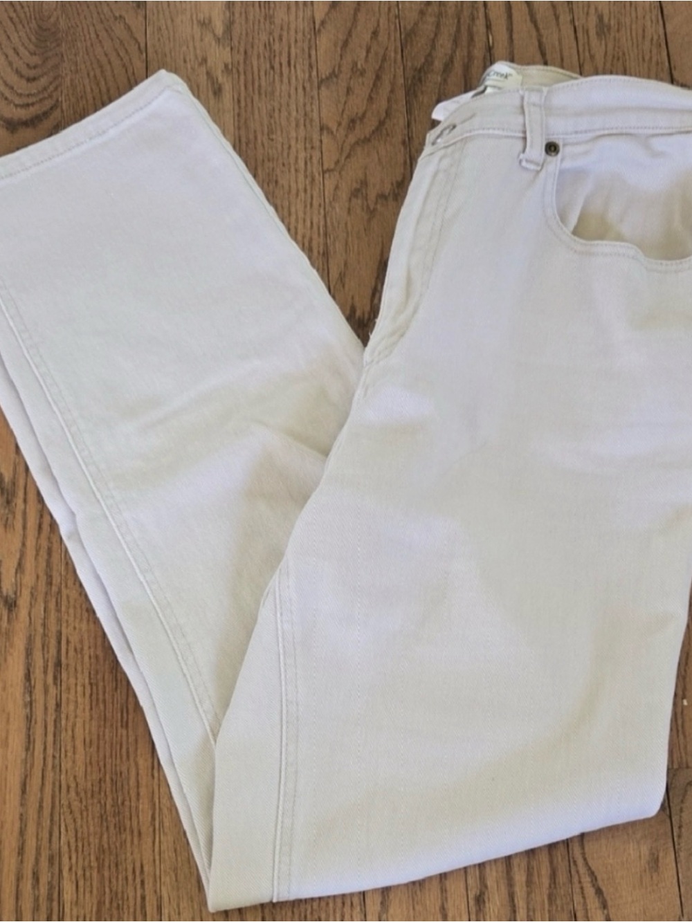 Coldwater Creek Straight Leg Jeans in Off-White